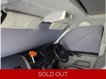 VW T5/T6 Transporter Cab Blinds - Black/Grey